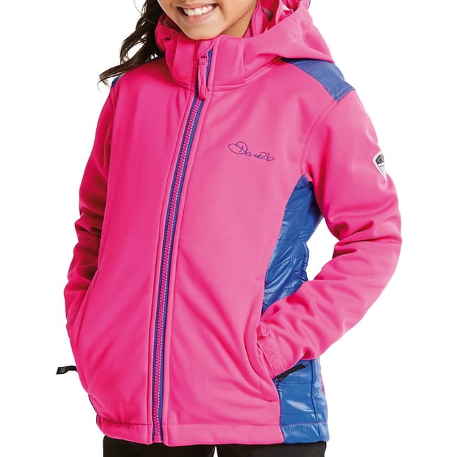 Dare2B Kid's Cyber Pink/Blue Unravelled Jacket