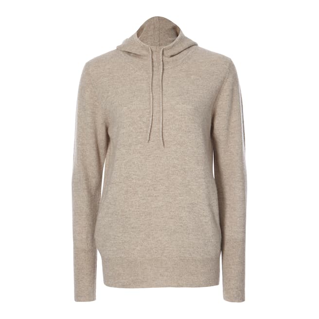 Country Cashmere By Scott and Scott Light Brown NY Cashmere Hoodie