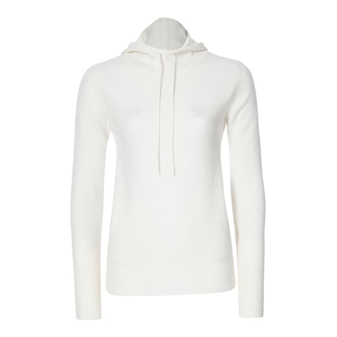 Country Cashmere By Scott and Scott White NY Cashmere Hoodie