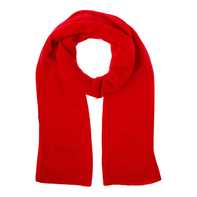 Country Cashmere By Scott and Scott Red Cashmere Lizzie Scarf