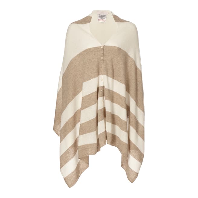 Country Cashmere By Scott and Scott Beige Cashmere Bailey Cape