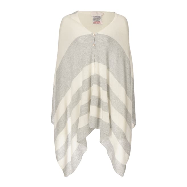 Country Cashmere By Scott and Scott Grey Cashmere Bailey Cape
