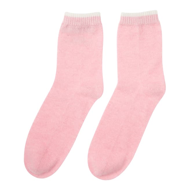 Country Cashmere By Scott and Scott Pink Cashmere Bed Socks
