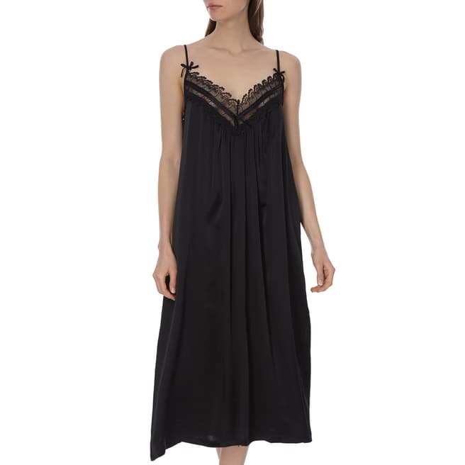  Black Silk Night Dress