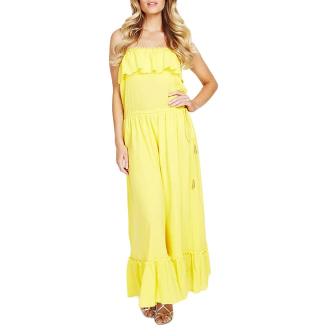 Elizabeth Hurley Beach Yellow Marietta Maxi Dress