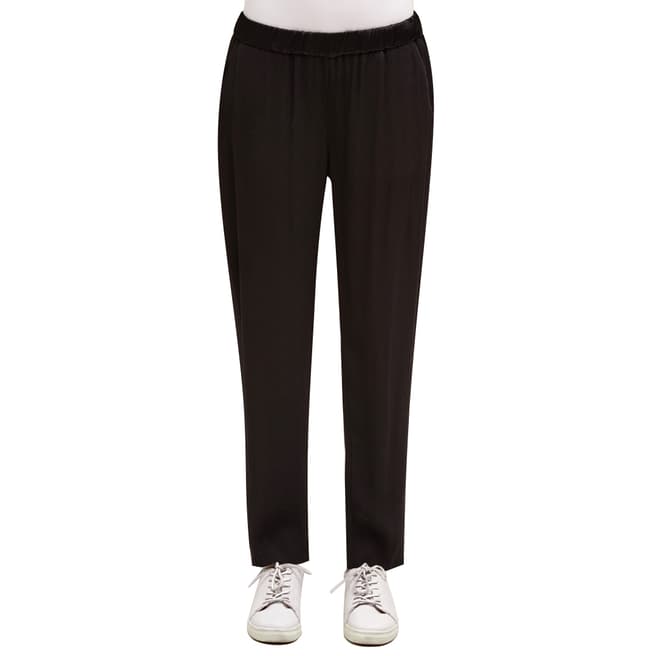 Charli Black Marianne Cotton/Wool Blend Trousers