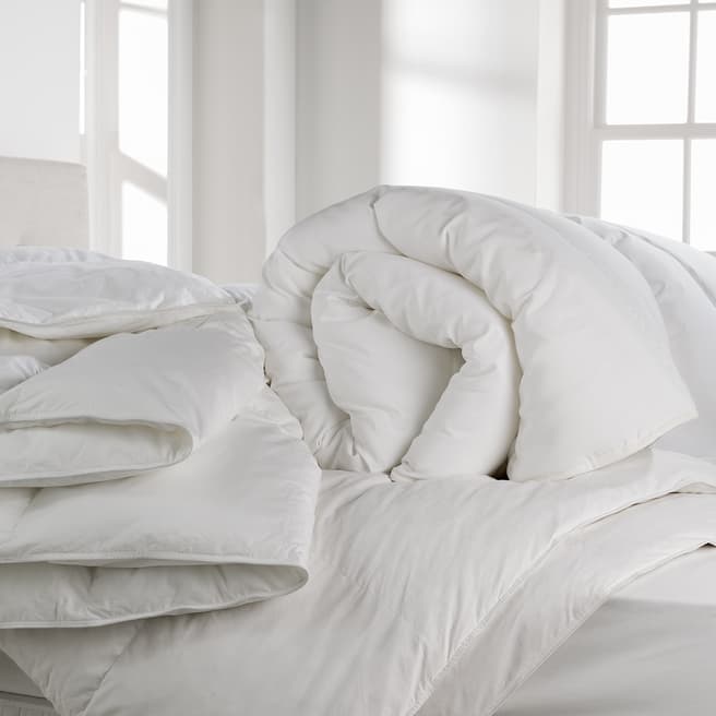 The Pure Linen Company White Kingsize Anti Allergy Cotton Duvet 10.5 Tog