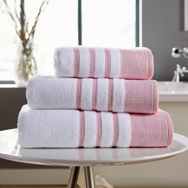 Behrens Pintuck Bath Towel, Pink