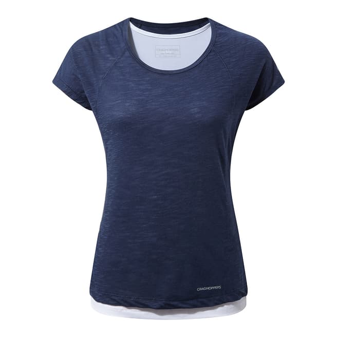 Craghoppers Women's Blue/White Pro Lite T-Shirt