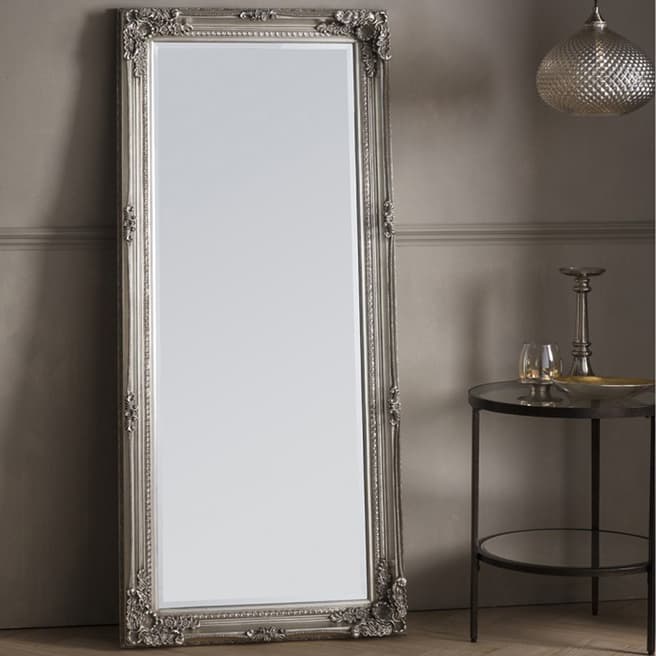 Gallery Living Silver Rushden Leaner Mirror 156x67cm
