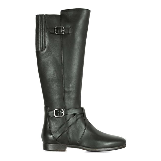 UGG Black Leather Beryl Long Boot