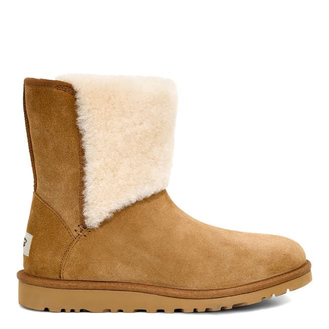 UGG Chestnut Suede Caitlin Mid Sheep Boot