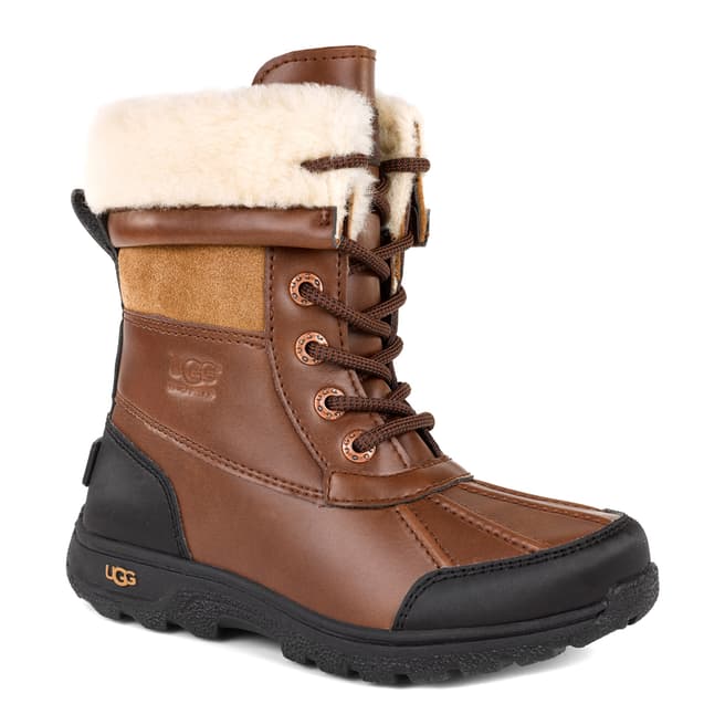 UGG Kid's Worcester Butte II Leather Boots