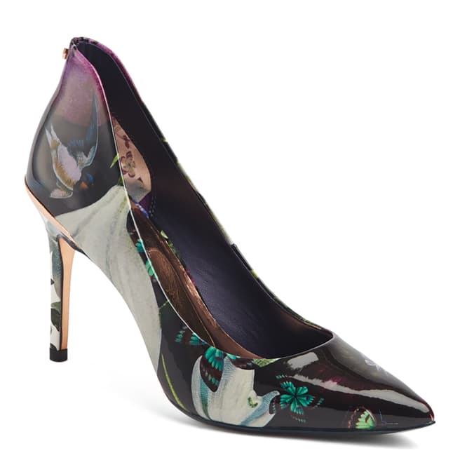 Ted Baker Multi Print Leather Savei Court Shoes