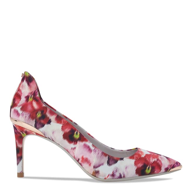 Ted Baker Pink/Print Vyixin Expressive Pansy Court Shoes
