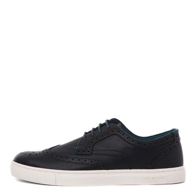 Ted Baker Dark Blue Leather Rachet Brogue Trainers