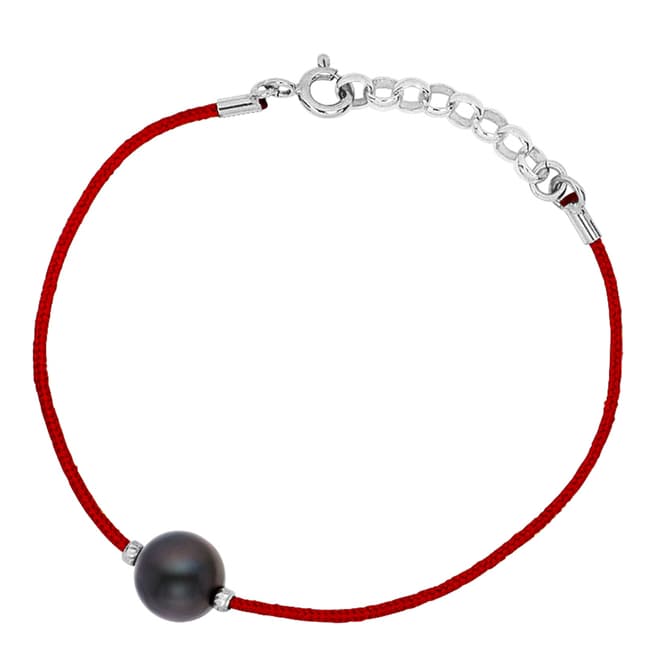 Dyamant Red/Black Freshwater Pearl Bracelet