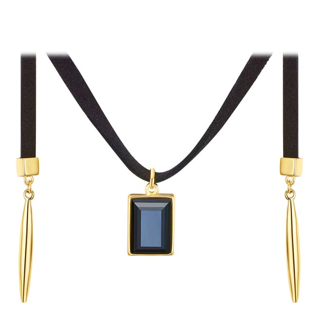 Runway Gold/Black Flanell Necklace