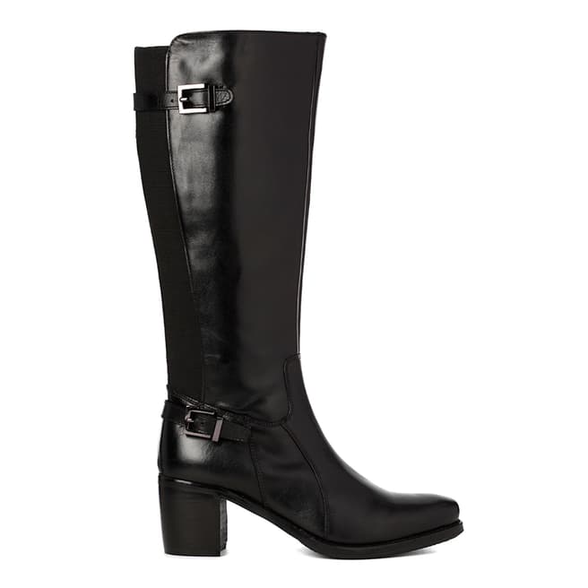 Justin Reece Womes Black Leather Jolie Calf Boots