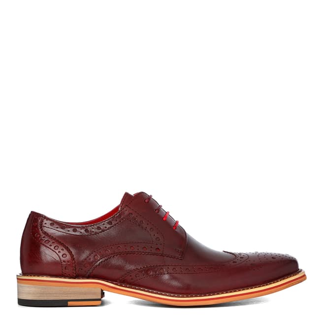 Justin Reece Wined Red Leather Dover Brogue