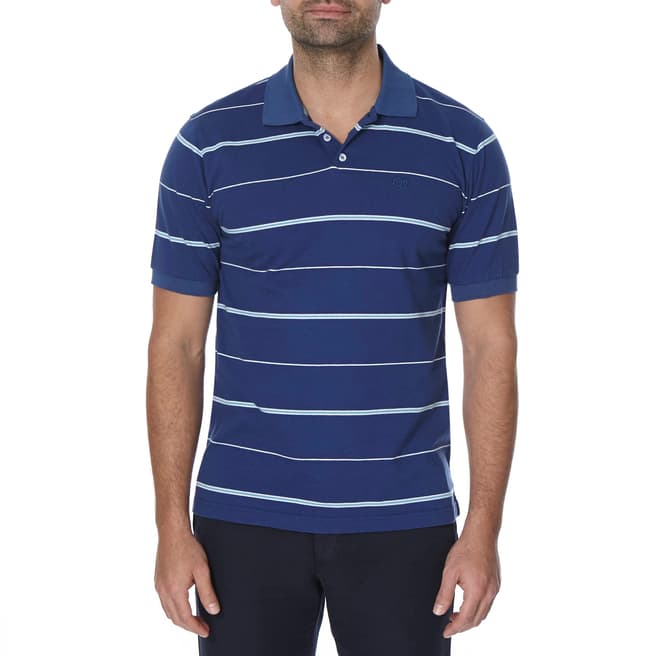 Oliver Sweeney Blue Stripe Wincanton Polo Shirt