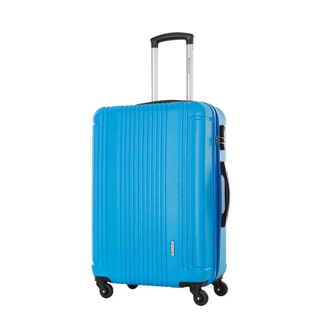 Platinium Blue Spinner Antegria Suitcase 60cm
