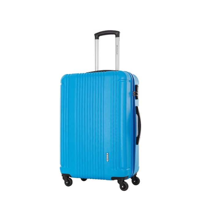 Platinium Blue Spinner Antegria Suitcase 50cm