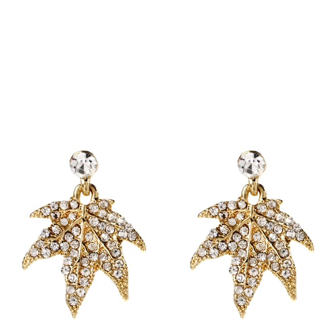 Amrita Singh Gold/Clear Maple Leaf Earring
