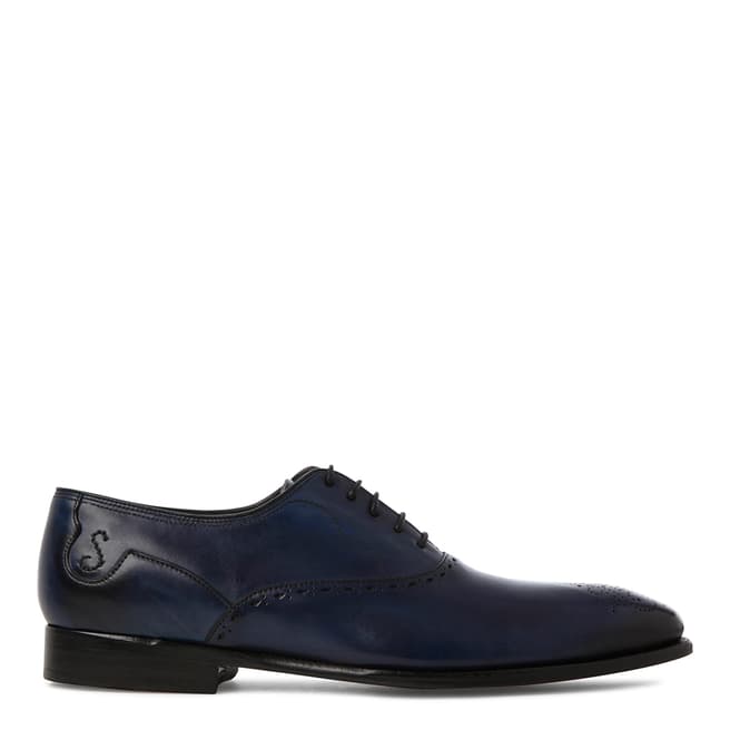Oliver Sweeney Blue Leather Couronnes Brogue