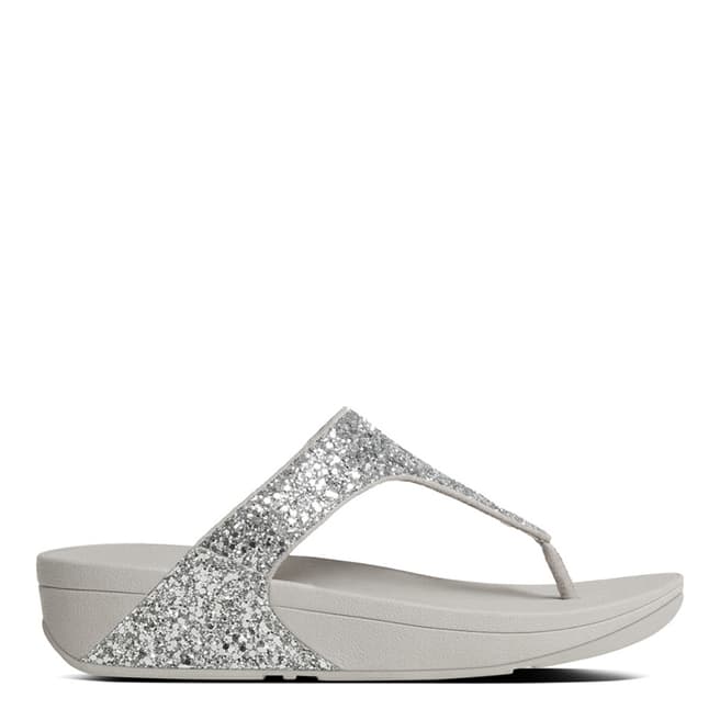 FitFlop Silver Glitterball Toe Thong Sandals