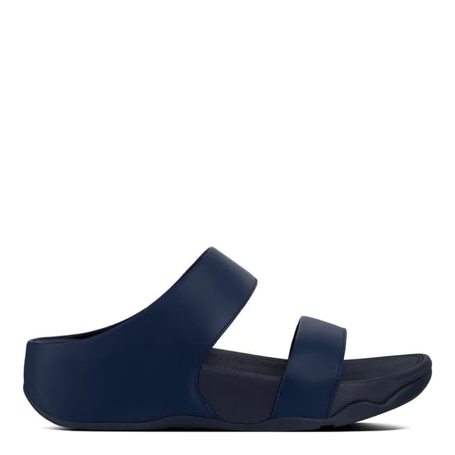 FitFlop Midnight Navy Leather Lulu Slide