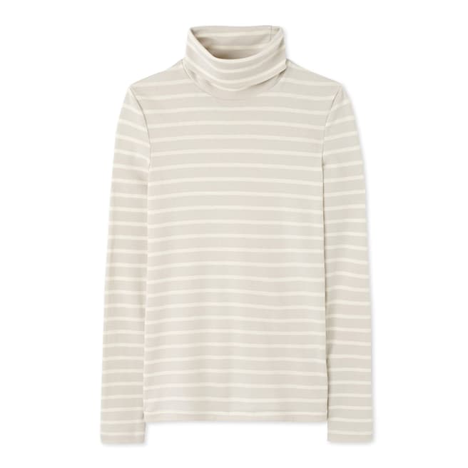 Petit Bateau Grey/Beige Striped Undersweater