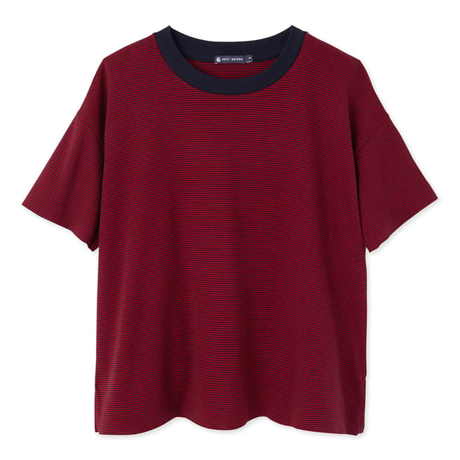 Petit Bateau Red/Navy Box Shape T-Shirt 