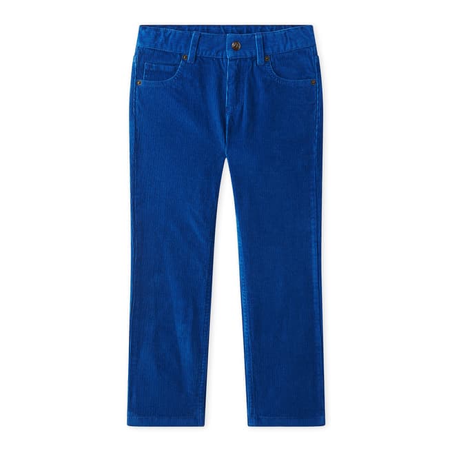 Petit Bateau Cobalt Blue Cotton Corduroy Jeans