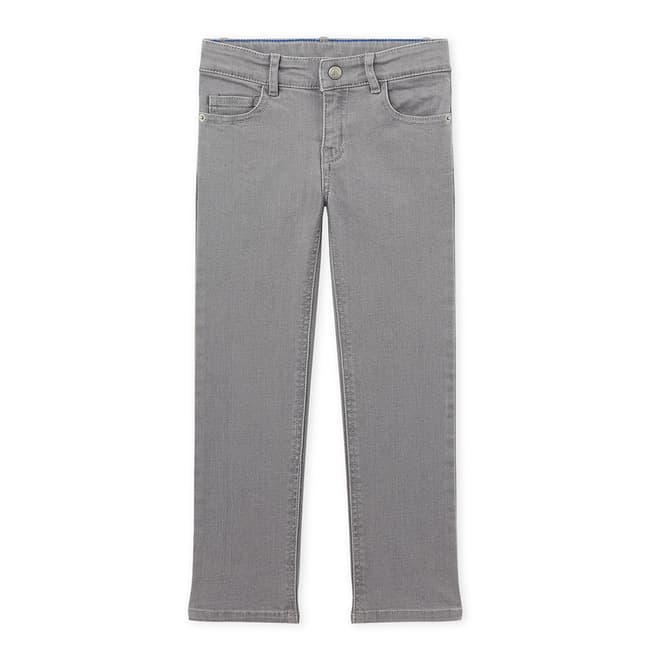 Petit Bateau Grey Cotton Stretch Skinny Jeans