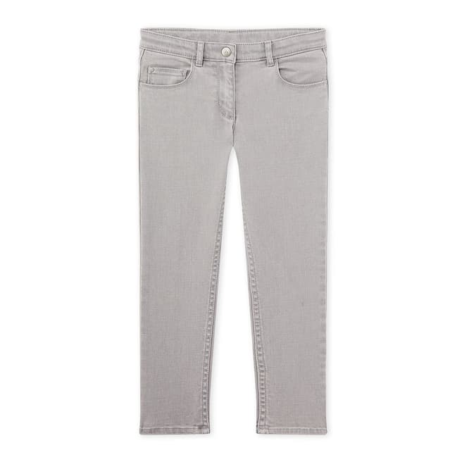 Petit Bateau Grey Slim Fit Cotton Stretch Jeans