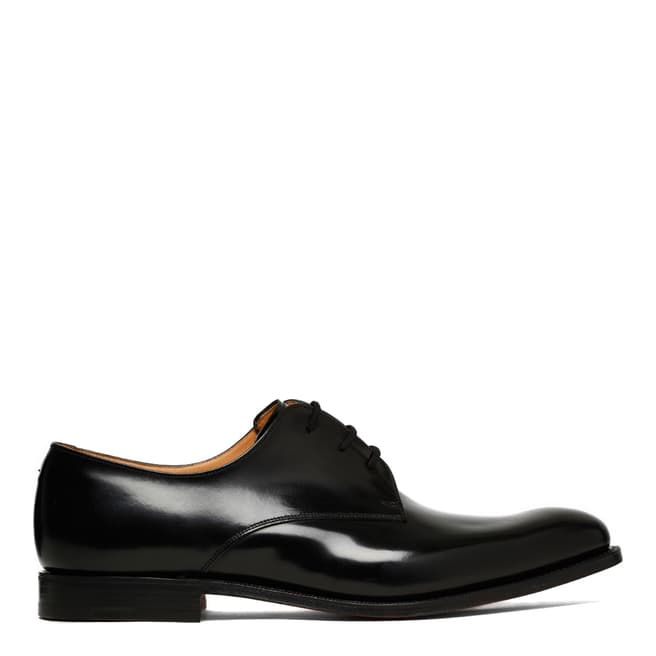 Church's Black Leather Oslo Gibson Hi Shine Derby Shoes