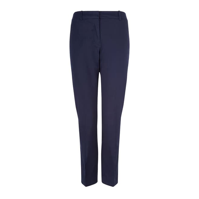 Hobbs London Navy Cropped Ava Trousers