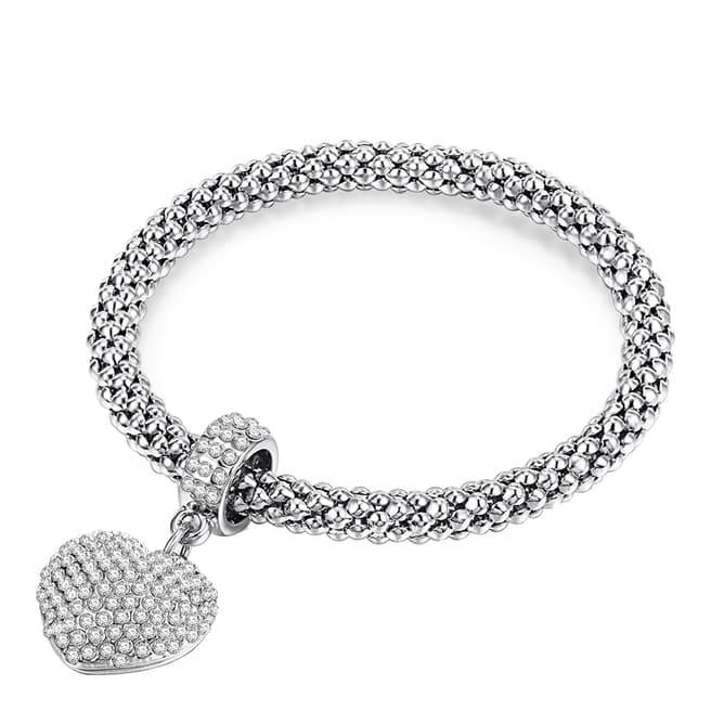 Tassioni Silver Heart Bracelet