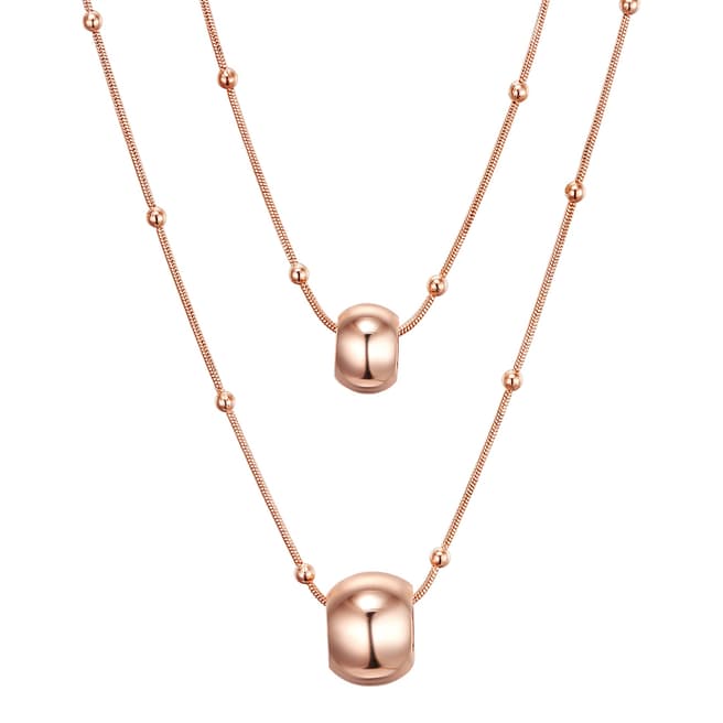 Tassioni Rose Gold Layered Necklace