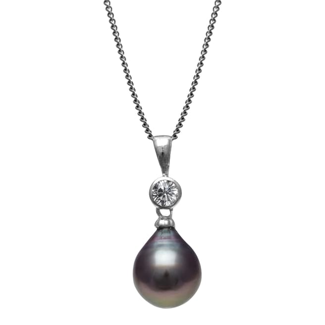 The Pearl Co. Black Pearl Pendant Necklace