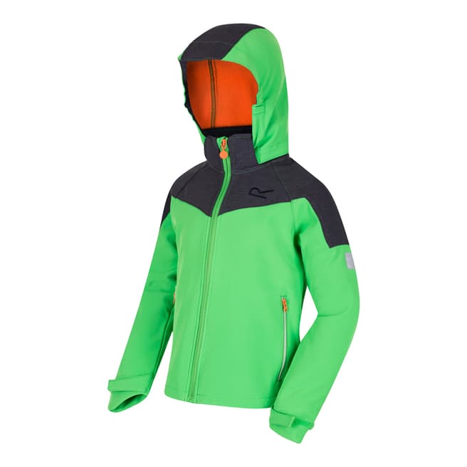 Regatta Green Acidity Softshell Hooded Jacket