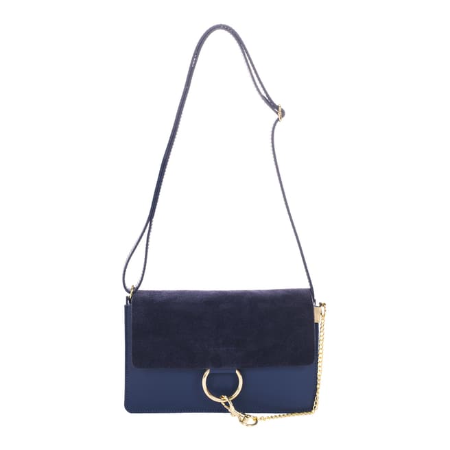 Giorgio Costa Blue Leather Clutch Bag