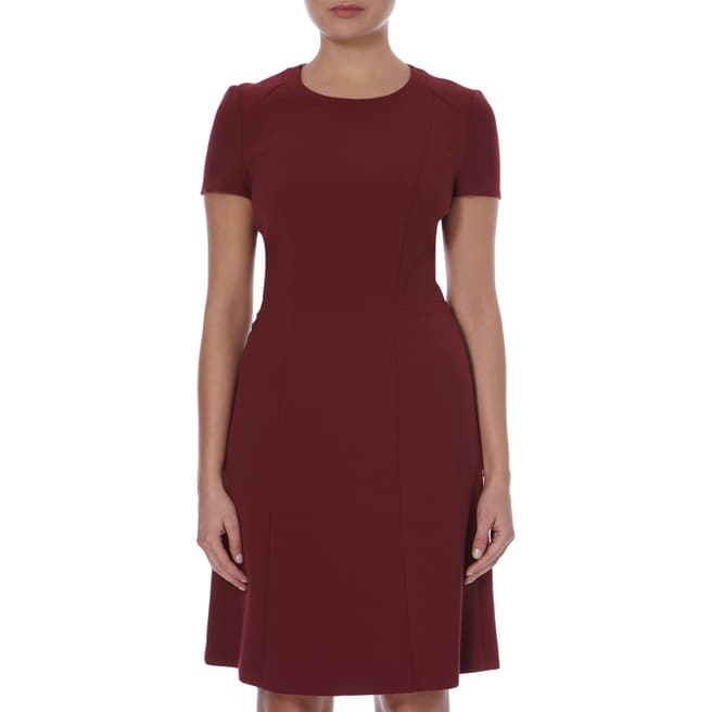 Boss by Hugo Boss Red Fit and Flare Dipela Dress