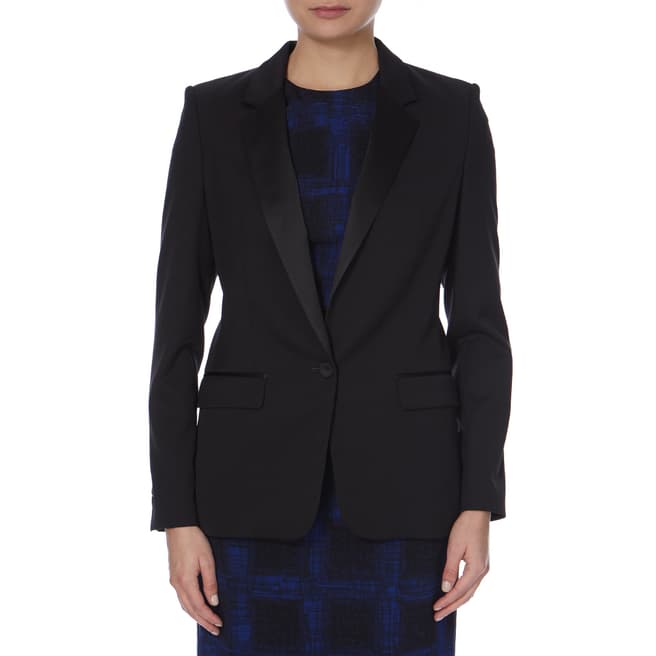 Boss by Hugo Boss Black Tux Style Wool Blend Jocina Jacket