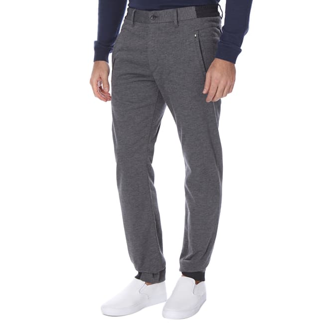 BOSS Green Mid Grey Slim Fit Cotton Blend Lautner Trousers
