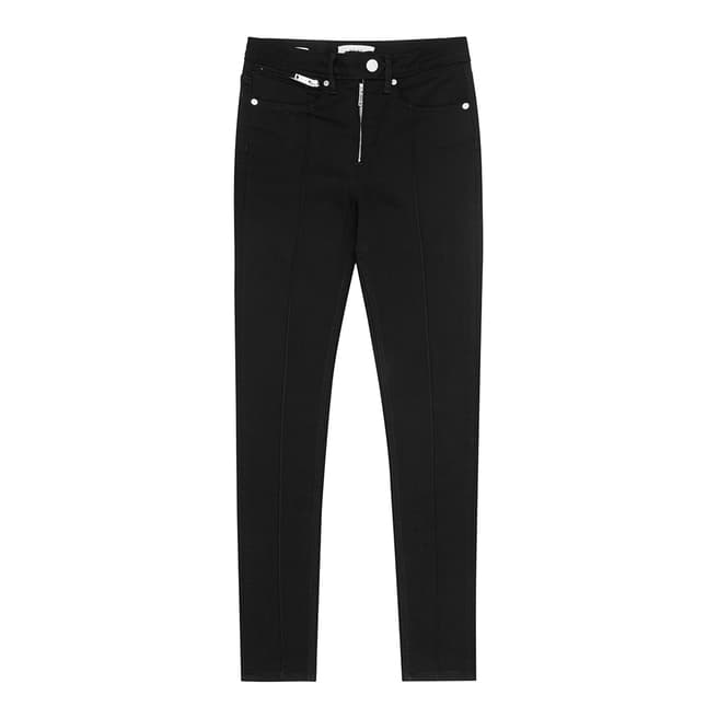 Reiss Black High Waisted Francis Jeans
