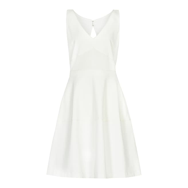 Reiss Cream Fit and Flare Natalia Dress