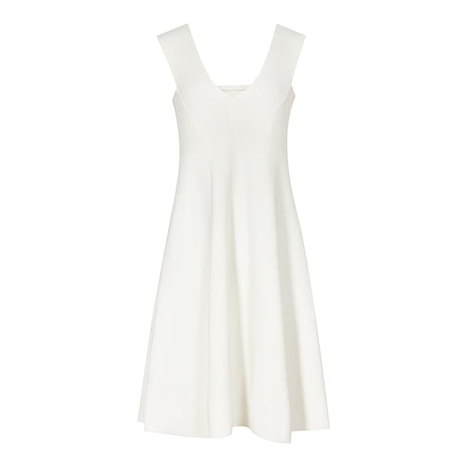 Reiss Cream Fitted A Line Jamie Dress
