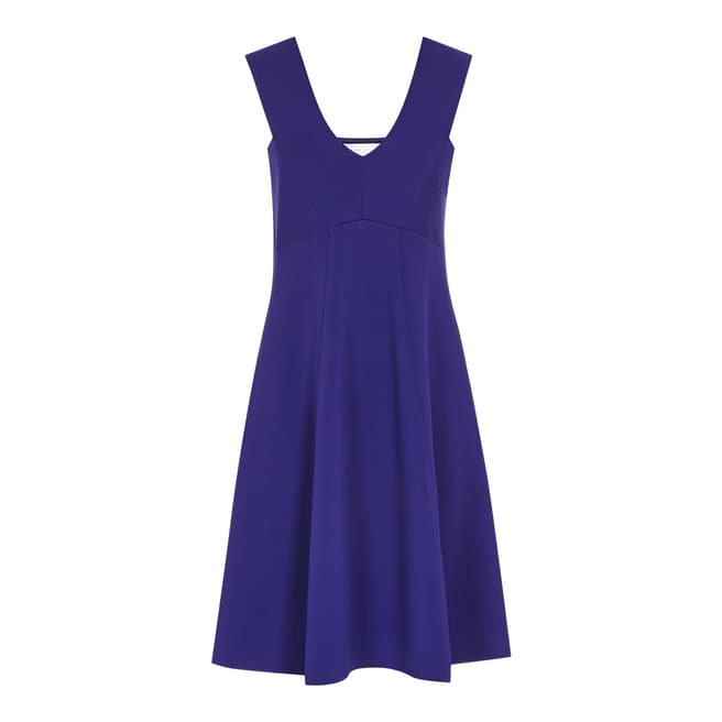 Reiss Blue Fitted A Line Jamie Dress